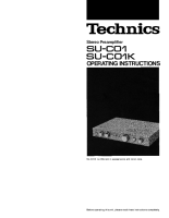 Technics - SUC-01-K - Owners manual 